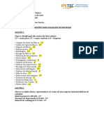 Avaliação Gerenciamento Do Custo - Prof Fabrício Viana Andretti - Diogo Salgado Maran Tavares