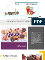 Grasas Saturadas e Insaturadas