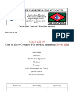 MS 05 Cast-In-place Concrete Pile Method Statement (Bored Pile)