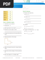 Integers 1: Homework Sheet