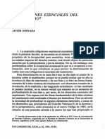 Hervada. Obligaciones Esenciales Del Matrimonio