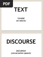 Text As A Connected Discourse