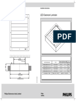 LED Cleanroom Luminaire: Installation Instructions