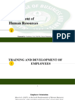 Chapter 5 - Training and Development of Employees