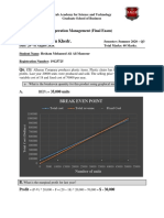 Prof. Essam Khedr.: Operation Management (Final Exam)