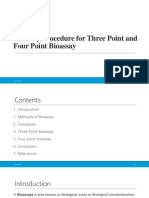 Bioassay Procedure For Three Point and Four Point