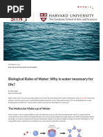 Biological Roles of Water - Why Is Water Necessary For Life - Science in The News