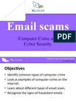 Email Scams: Computer Crime and Cyber Security