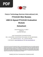 FT4232H Mini Module USB Hi-Speed FT4232H Evaluation Datasheet