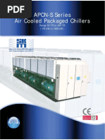 APCN-S Series Air Cooled Packaged Chillers: Range 50 TR To 435 TR (176 KW To 1529 KW)