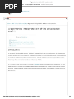 A Geometric Interpretation of The Covariance Matrix