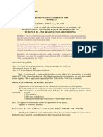 Section 1. The System of Registration Under The Spanish Mortgage Law Is Discontinued