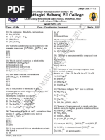 Chemistry Topic Test