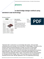 Introduction To New Steel Bridge Design Method Using Sandwich Slab Technology - The Institution of Structural Engineers