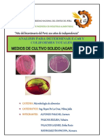 Analisis Co Medios de Cultivos Solidos