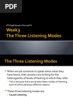 Week 3 - The Three Listening Modes