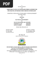 Implementation of PWM Based Firing Scheme For Multilevel Inverter Using Microcontroller