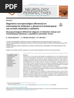 Diagnóstico Neuropsicológico Diferencial en Enfermedad de Alzheimer y Demencia Frontotemporal Una Revisión Sistemática Cualitativa