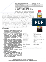 Sellador para Junta de Cabeza: Boletín Técnico Rislone Parte No.: 21110