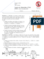 PEP 2 - Resistencia de Materiales (2017-2) IEMIN