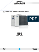 Mpe Installation, Use and Maintenance Manual