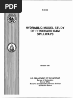 Hydraulic Model Study of Ritschard Dam Spillways: U.S. Department of The Interior