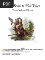 Druid Guide To Wild Shape: Circle of The Land (CR - 1)