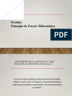 Presión Hidrostática y Principio de Pascal