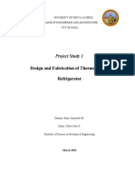 Design and Fabrication of Thermoelectric Refrigerator: Project Study 1