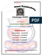 Final Report Solar Grass Cutter