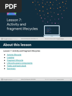 Lesson 7 - Activity and Fragment Lifecycles