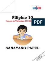 FIL10 - Q4 - LAS - 8 - Pagtukoy Sa Papel Na Ginampanan NG Mga Tauhan