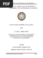 B.Tech EI Syllabus 4 April 2021