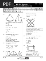 QA - 29: Geometry - 5 Answers and Explanations: CEX-Q-0230/20