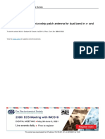 A Modified E-Shaped Microstrip Patch Antenna For Dual Band in X-And Ku-Bands Applications