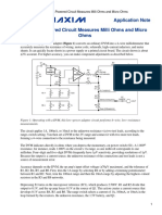 Battery Powered Circuit Measures Milli Ohms and Micro Ohms