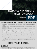 Benefits of Milestone Plan