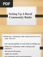 Setting Up A Rural Community Radio L 4