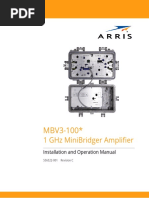 STARLINE MBV3 1 GHZ Mini-Bridger Amplifier Installation and Operation Manual