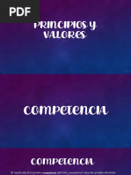 Principios y Valores