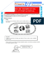 Unidades de Tiempo en El Sistema Internacional para Cuarto de Primaria