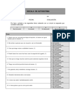 Escala de Autoestima RSES Grupo 1