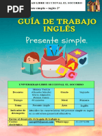 Guía de Trabajo, Presente Simple, Segundo