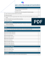 OSCE Checklist Upper Limb Neurological Examination