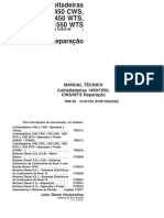 Colheitadeiras 1450,1550,1450 CWS, 1550cws, 1450wts, 1550wts Numero de Série 054551B Manual de Reparação (2008) (1) Compressed