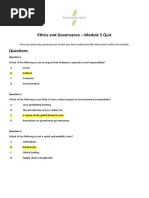 Ethics and Governance Module 5 Quiz