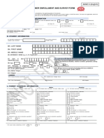 Learner Enrollment and Survey Form: A. Grade Level and School Information