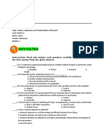 Revision of Modules Research