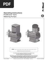 Operating Instructions: Prominent Vario Metering Pumps