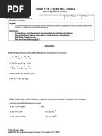 Guía N°14 - Equilibrio Químico - 2021